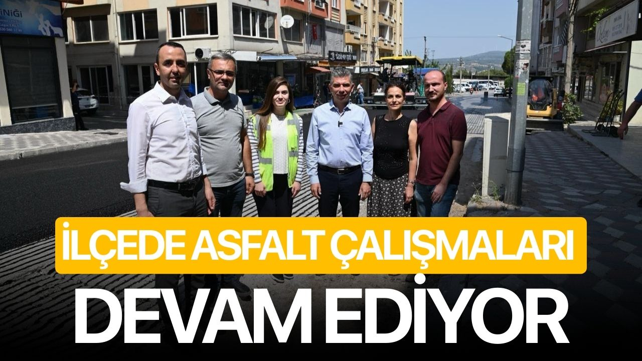 İlçede asfalt çalışmaları devam ediyor