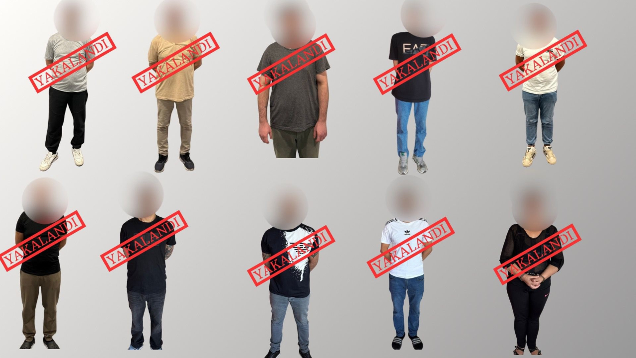 Kırmızı bültenle aranan 10 suçlu  yakalandı