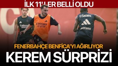 Fenerbahçe, Benfica’yı ağırlıyor: Kerem Aktürkoğlu ilk 11’de!