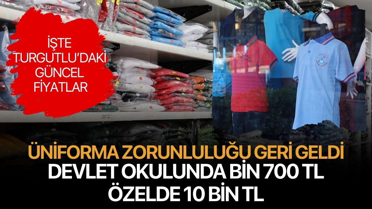 Üniforma Zorunluluğu Geri Geldi: Devlet Okulunda 1700 TL, Özelde 10 Bin TL