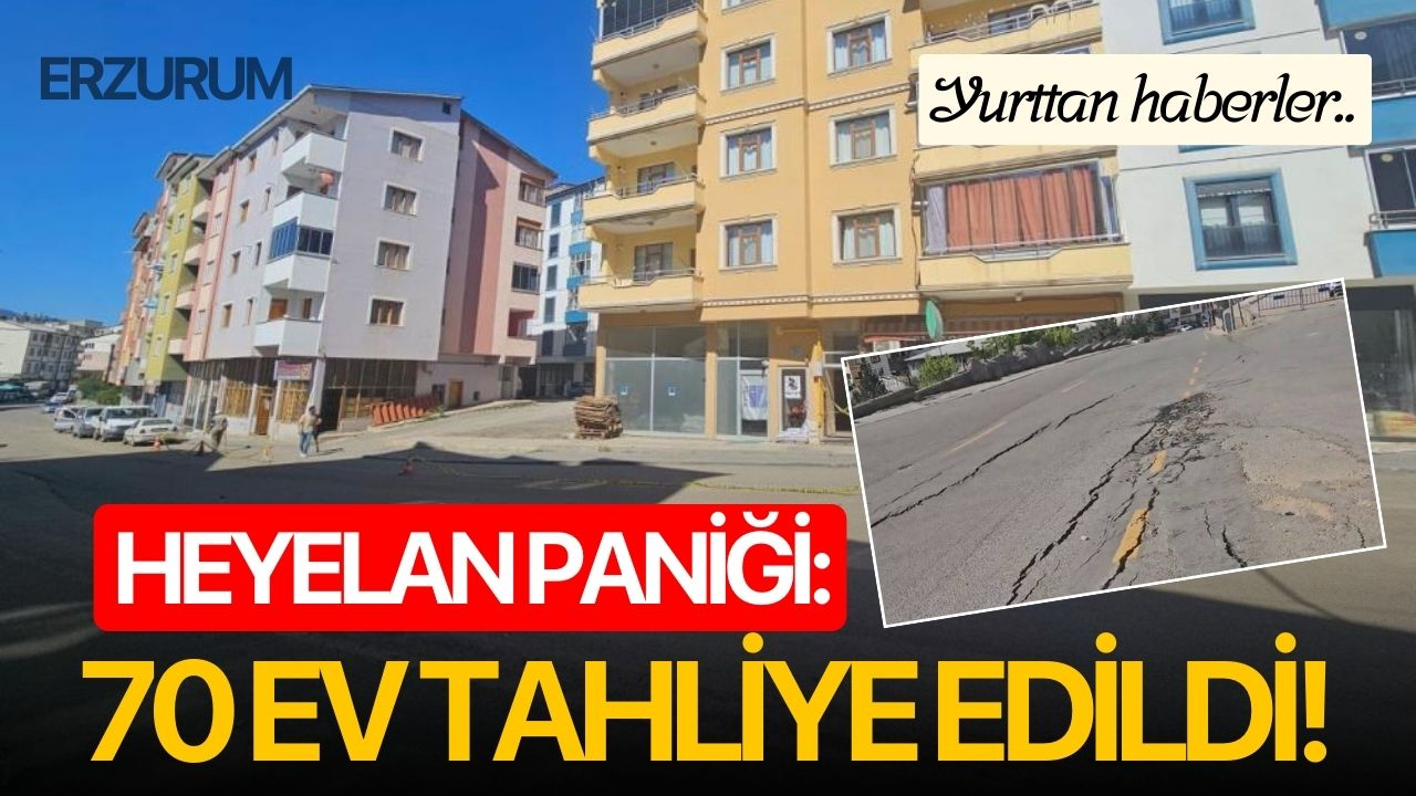 Heyelan paniği: 70 ev tahliye edildi!