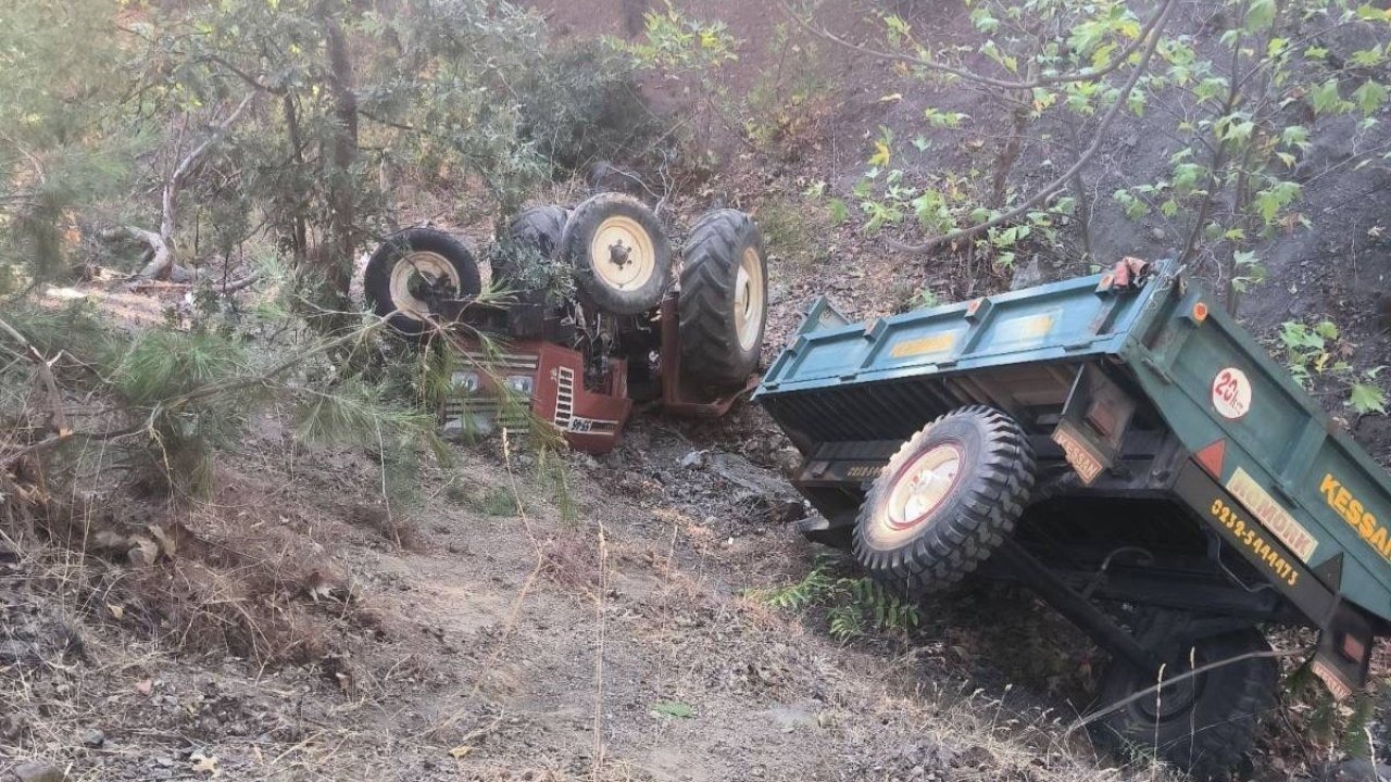 Manisa'da traktör kazası: Dede hayatını kaybetti, torunu ağır yaralandı!