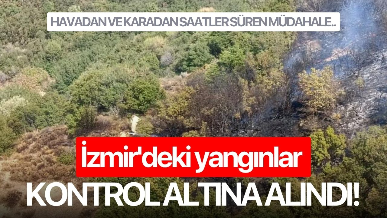 İzmir'deki yangınlar kontrol altına alındı!