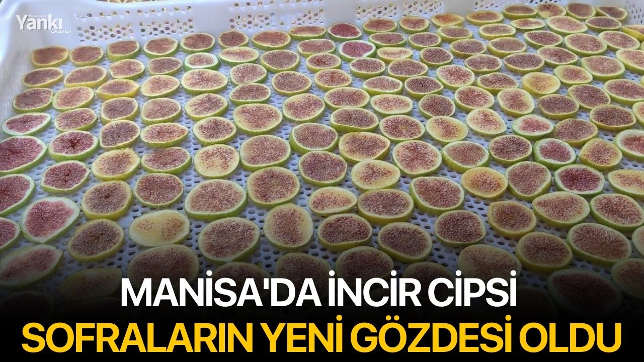 Manisa'da incir cipsi sofraların yeni gözdesi oldu