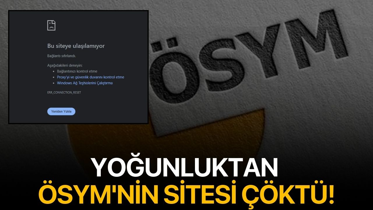 Yoğunluktan ÖSYM'nin Sitesi Çöktü!