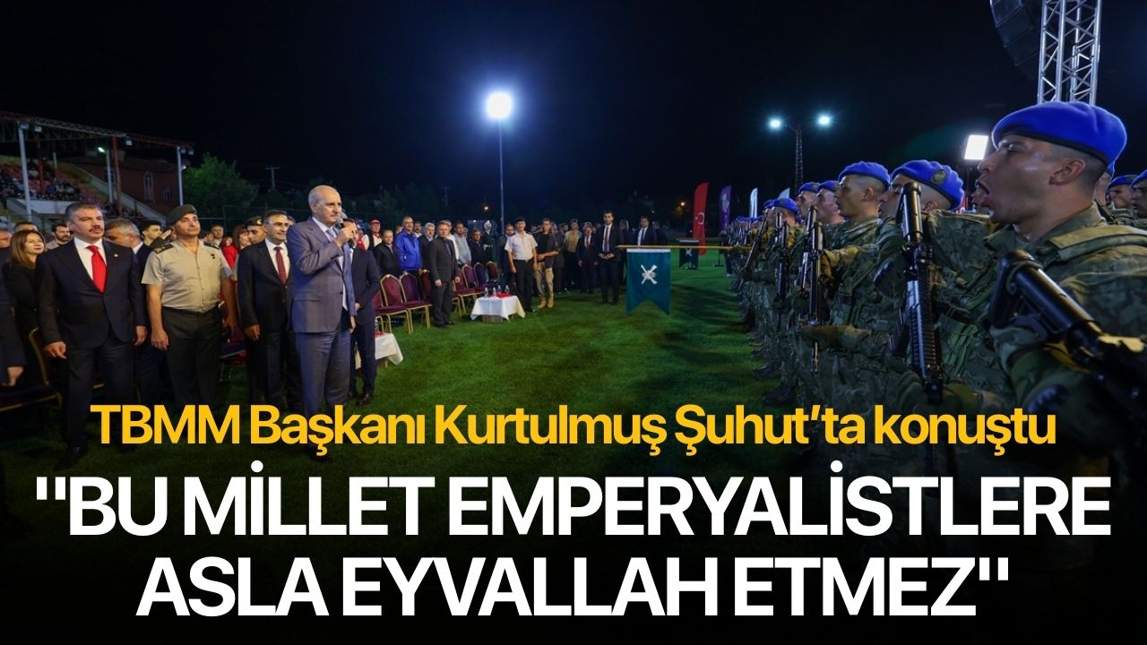 TBMM Başkanı Kurtulmuş, Afyonkarahisar'daki Zafer Haftası etkinliklerine katıldı