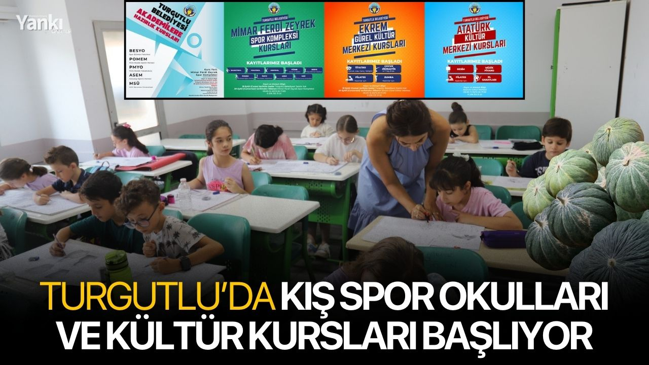 Turgutlu’da Kış Spor Okulları ve Kültür Kursları Başlıyor