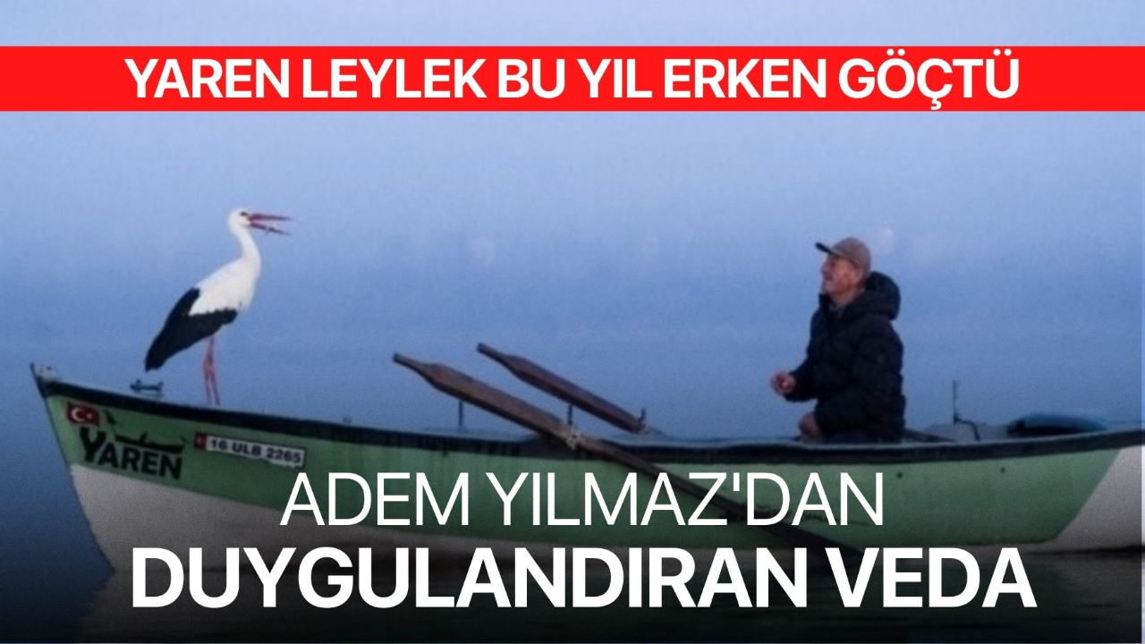 Yaren leylek bu yıl erken göçtü: Adem Yılmaz’dan duygulandıran veda