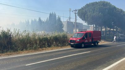 Fabrikaları tehdit ediyordu! Yangın kontrol altında