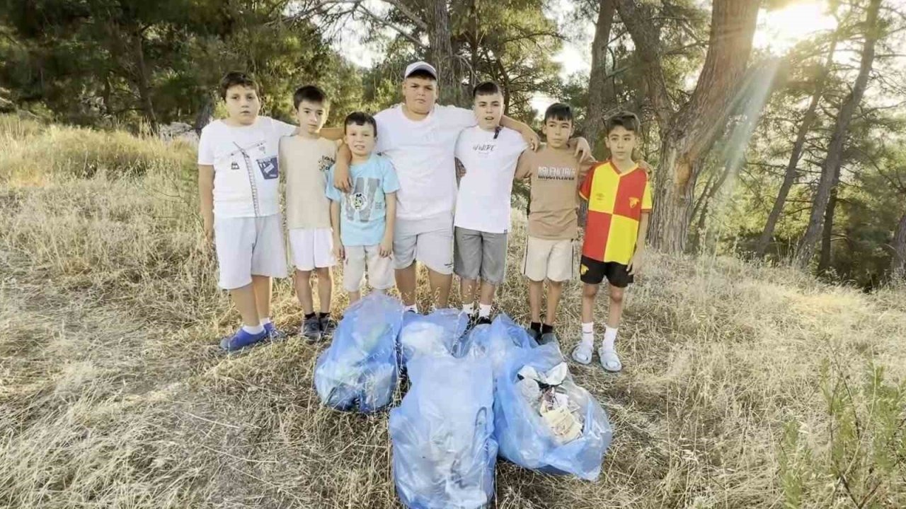 Manisa'da çocuklardan büyüklere 'büyük' ders!