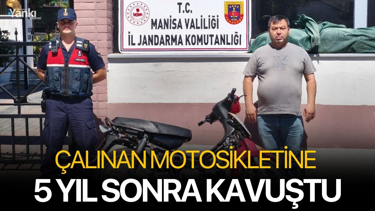 Çalınan motosikletine 5 yıl sonra kavuştu