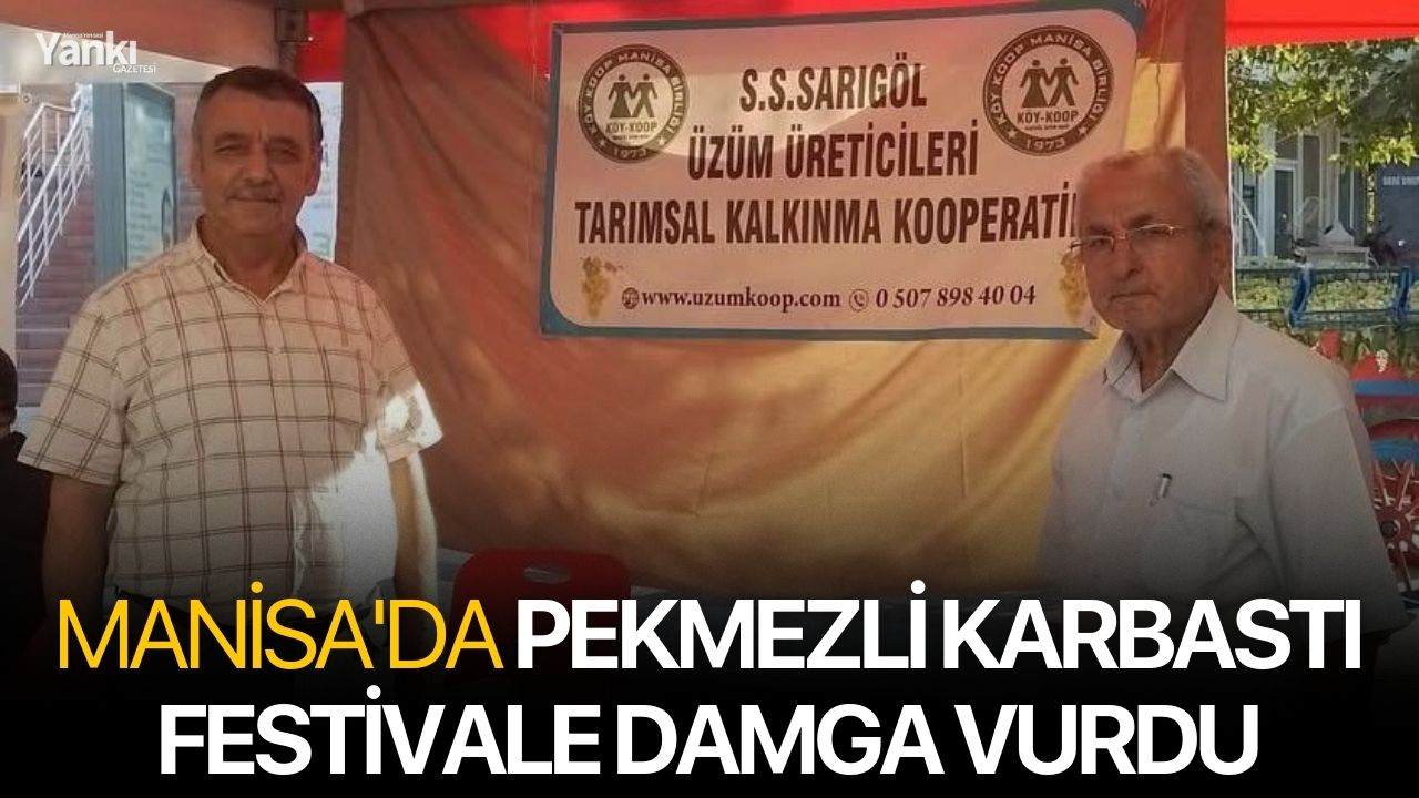 Manisa'da pekmezli karbastı festivale damga vurdu