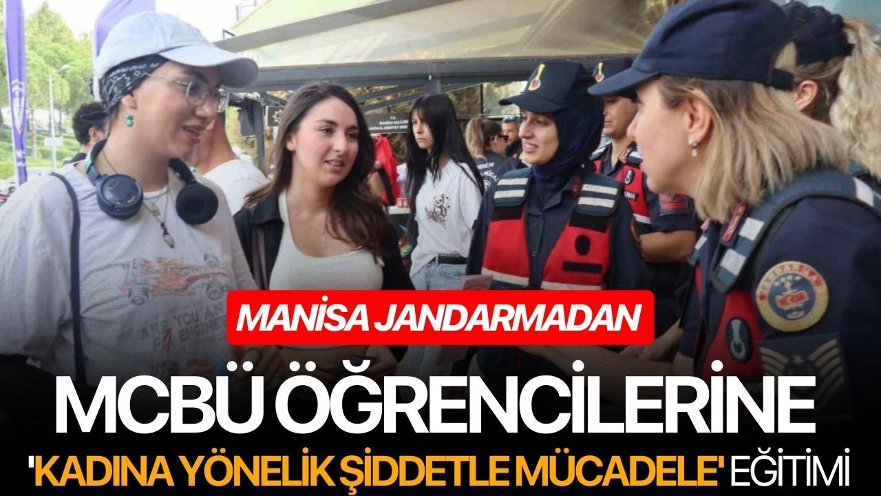 Manisa Jandarmadan MCBÜ öğrencilerine 'Kadına Yönelik Şiddetle Mücadele' eğitimi