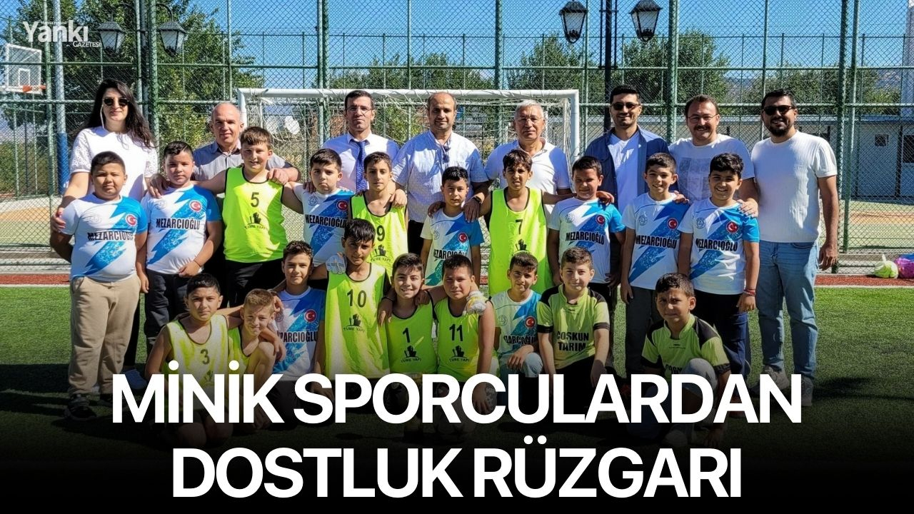 Minik sporculardan dostluk rüzgarı