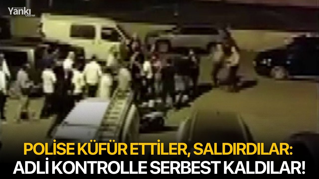 Polise küfür ettiler, saldırdılar: Adli kontrolle serbest kaldılar!