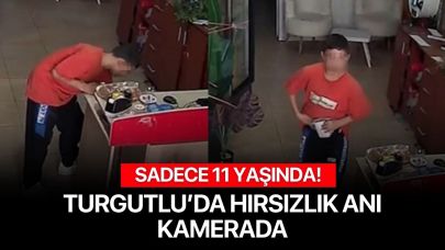Turgutlu'da küçük yaştaki çocuk esnafın cüzdanını çaldı