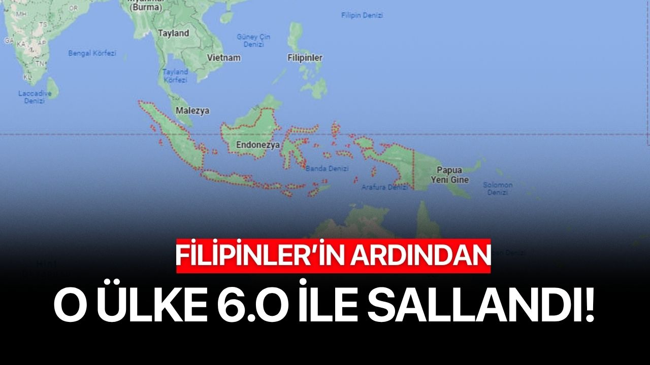 Filipinler'in ardından Endonezya! 6.0 Büyüklüğünde deprem!