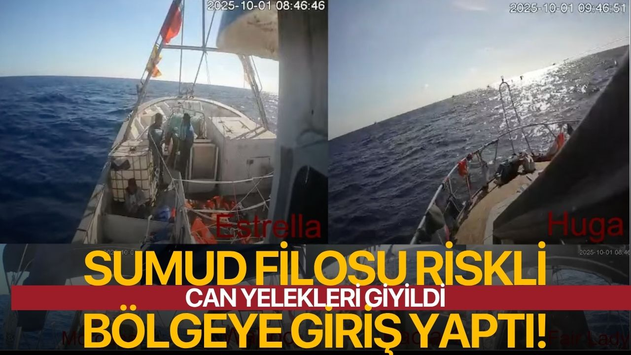 Küresel Sumud Filosu Riskli Bölgeye Giriş Yaptı (CANLI)