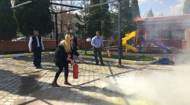Anaokulunda acil durum tatbikatı