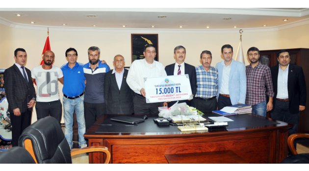 Belediyeden amatör kulüplere 15 bin TL’lik destek