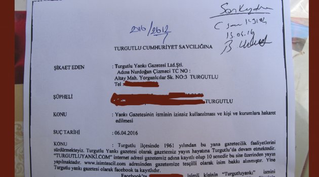 Cumhuriyet Savcılığına suç duyurusunda bulunduk