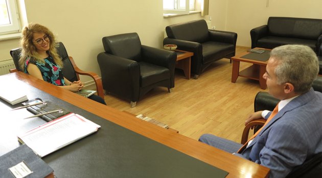 Hakime Hanım Akkanat'tan  Kaymakam Turan’a veda ziyareti
