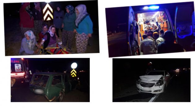  İki otomobil çarpıştı: 4 yaralı