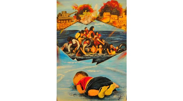 'İnsanca Yaşamak' resimleri sergide