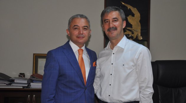 Kaymakam Turan'dan, Başkan Şirin'e iadeyi ziyaret
