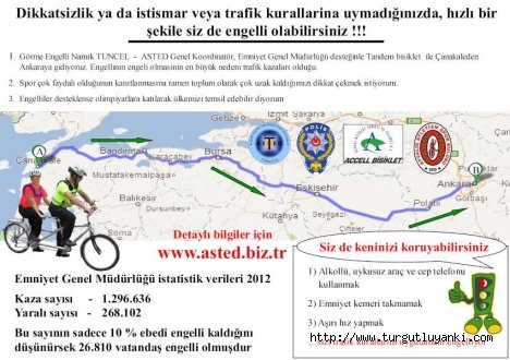 Görme engelli vatandaşın duyarlılığı artırmak için