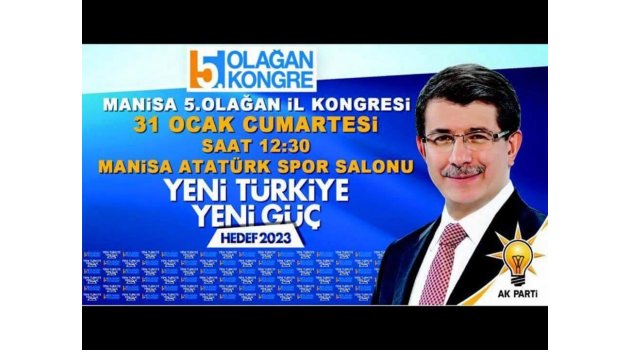 Manisa 5. Olağan İl kongresine davet