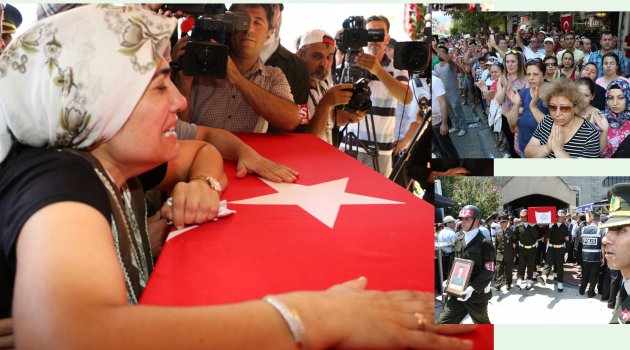 Manisa şehidine ağladı