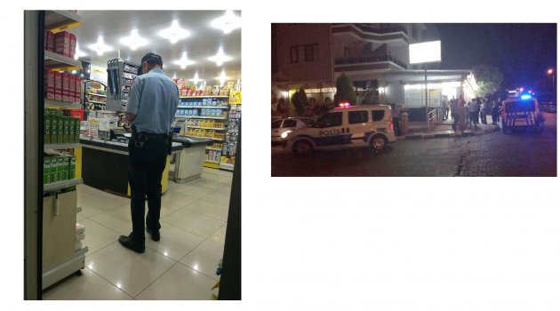 Marketten silahlı soygun