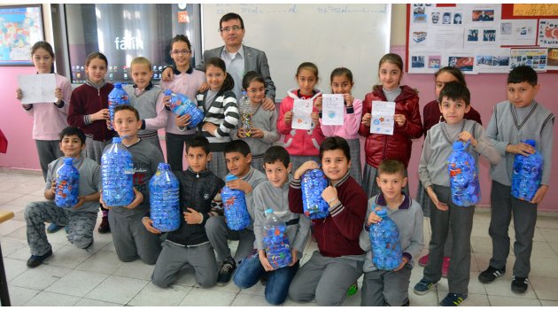 Öğrencilerden engellilere 50 kilo kapak desteği