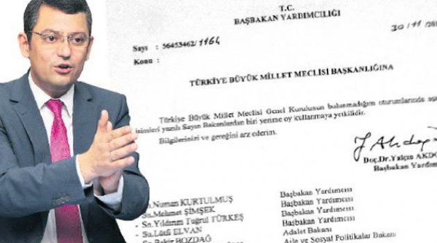 Özel’den  vekalette ihlal  iddiası