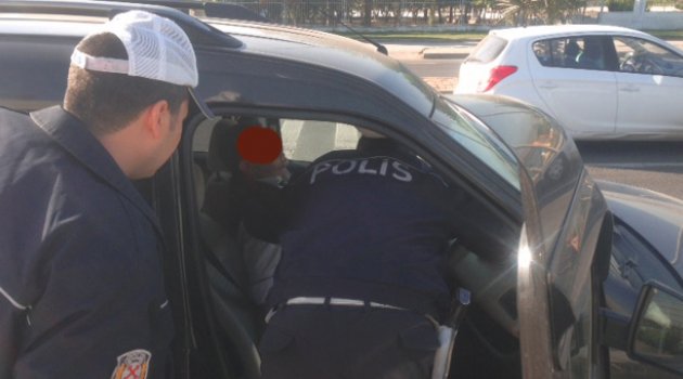 Polis sürücüyü zor uyandırabildi