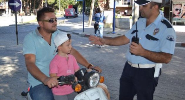   Kask olmadan asla
