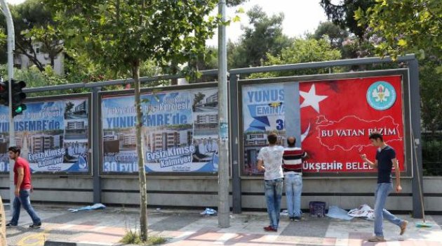 Reklam panoları çekişmesinde gülen ilçe belediyeleri oldu