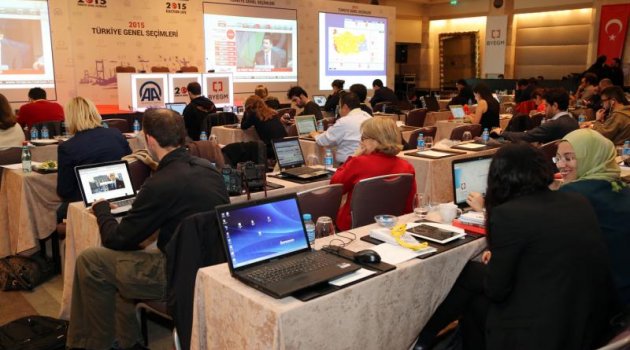 Seçim Sonuçları BYEGM Basın Merkezinden İzlendi