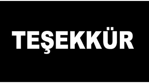 TEŞEKKÜR