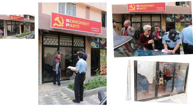 TKP Manisa İl Başkanlığı'nın camları kırıldı