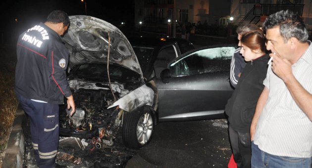 Kaptanın otomobili kullanılmaz hale geldi