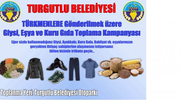 Türkmenlere yardım kampanyası