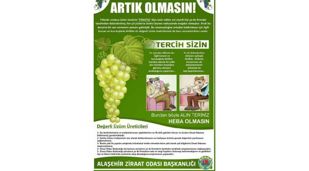 Üzüm üreticilerine 'tokatçı' uyarısı