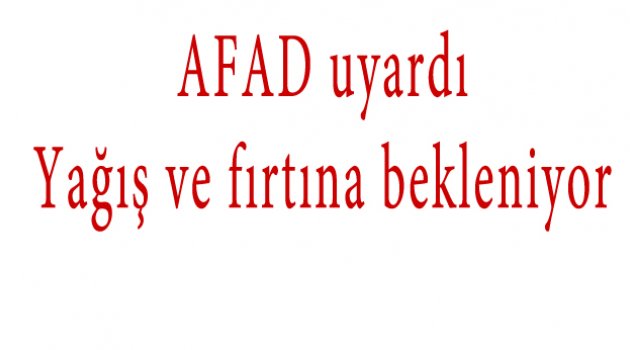 Yağış bu akşamdan başlayacak. Kısa sureli fırtına  da bekleniyor