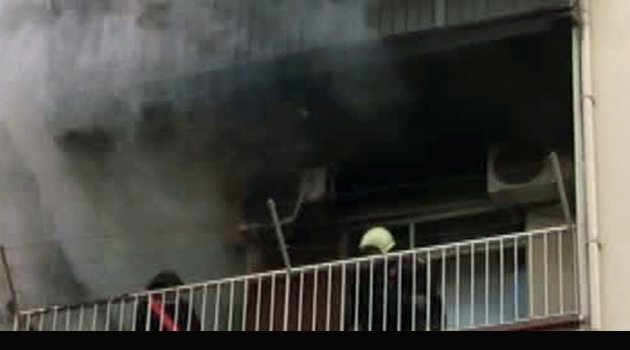 Yanmaktan son anda kurtuldu