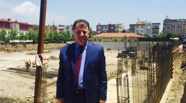 Yeni kapalı pazar inşaatı hızla ilerliyor