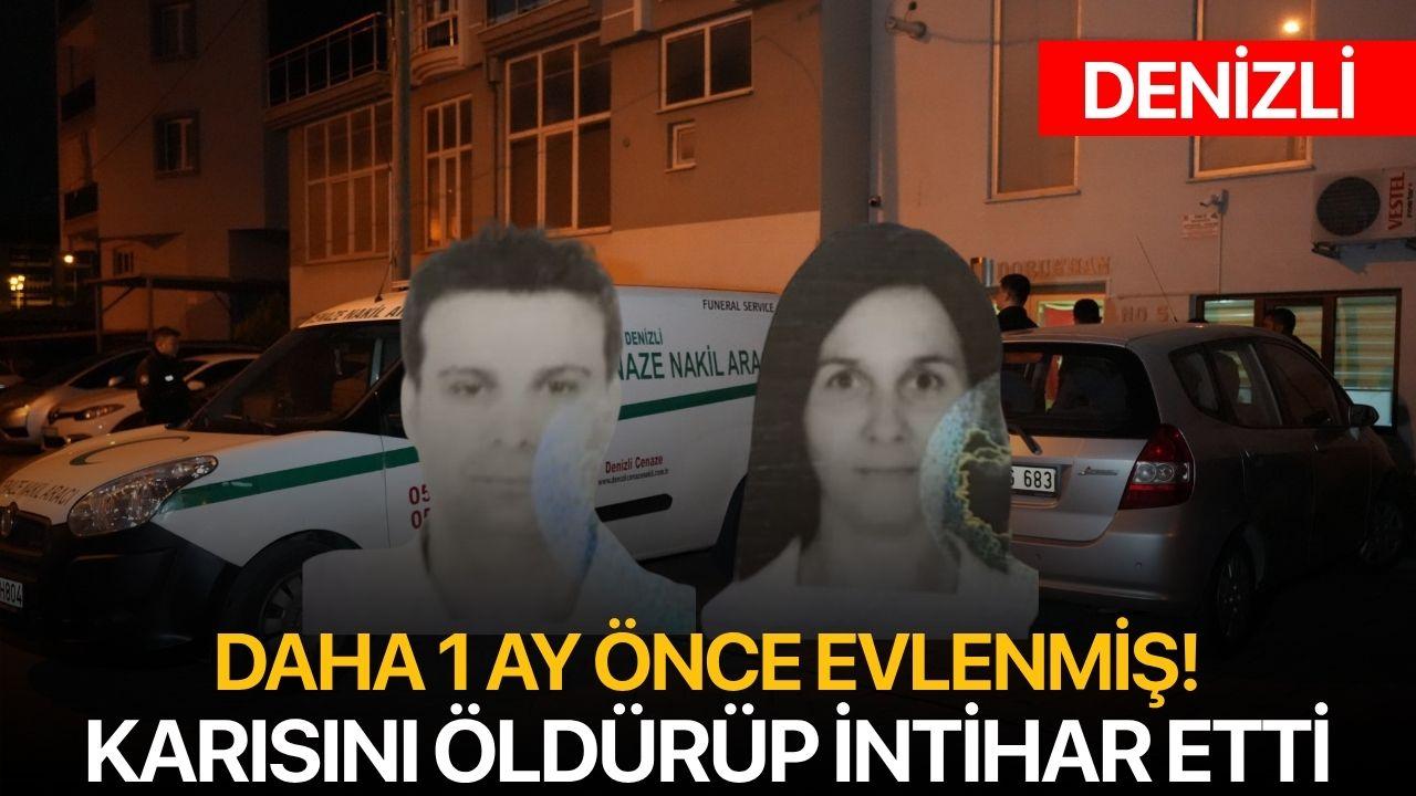 Bir ay önce evlendiği karısını öldürüp intihar etti