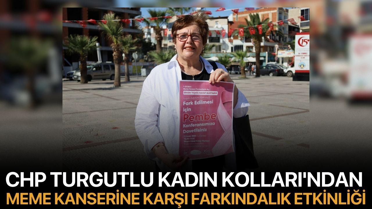 CHP Turgutlu Kadın Kolları'ndan Meme Kanserine Karşı Farkındalık Etkinliği