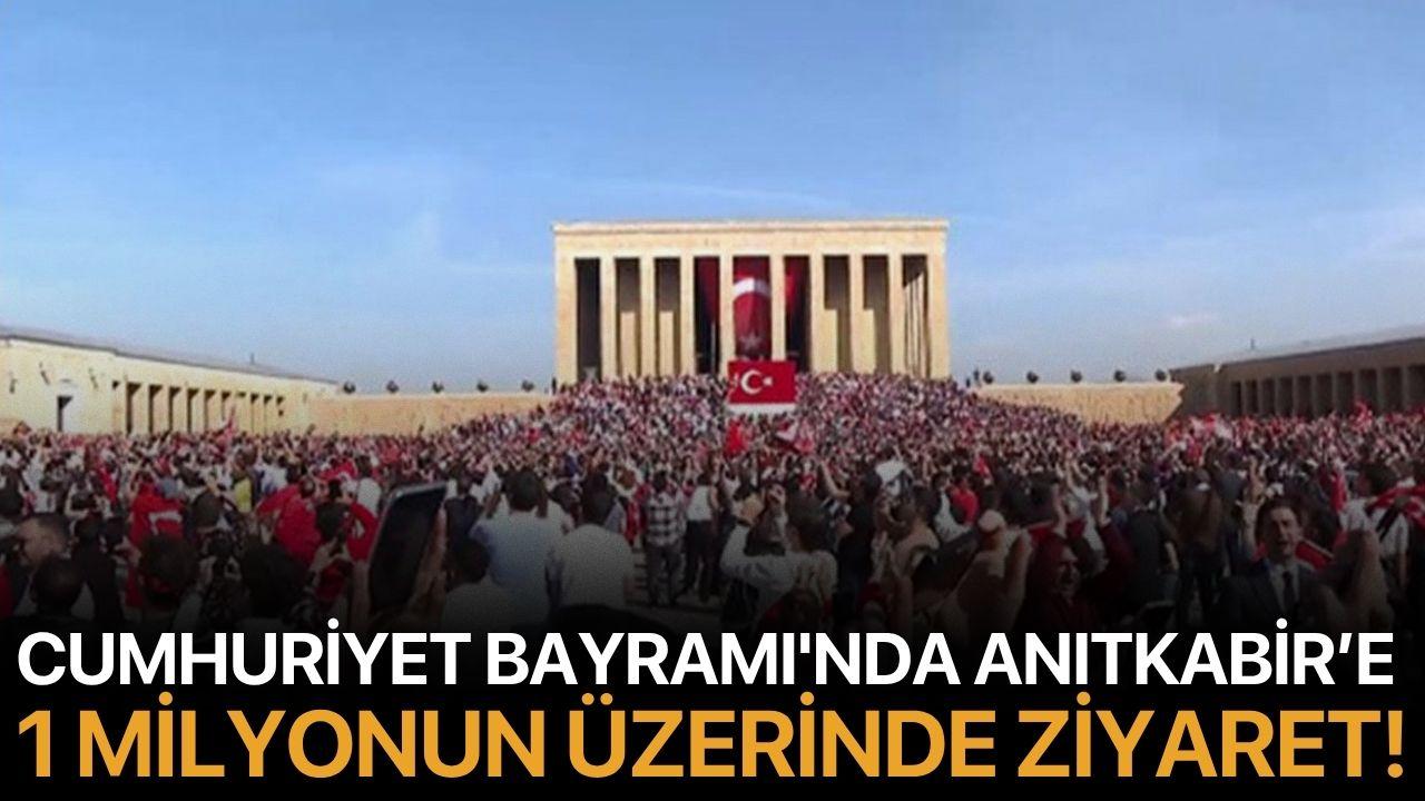 Cumhuriyet Bayramı'nda Anıtkabir’e 1 Milyonun Üzerinde Ziyaret!